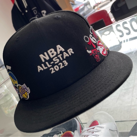 New Era Jon Stan NBA All Over Star 2023 Fitted 7 3/4 Extremely Rare Pre Owned